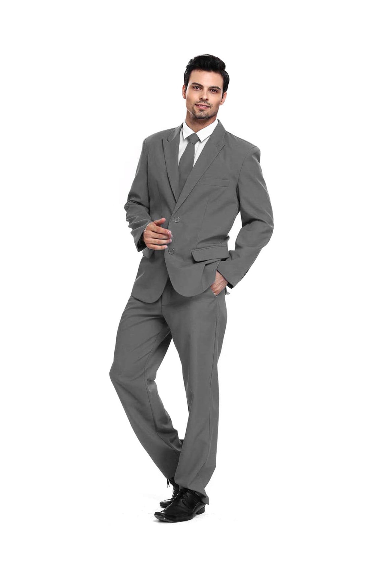 Buy Mens Ugly Christmas Party Suit Solid Color Gray | 2 Piece Suit XL Buy Mens Ugly Christmas Party Suit Solid Color Gray | 2 Piece Suit XL
