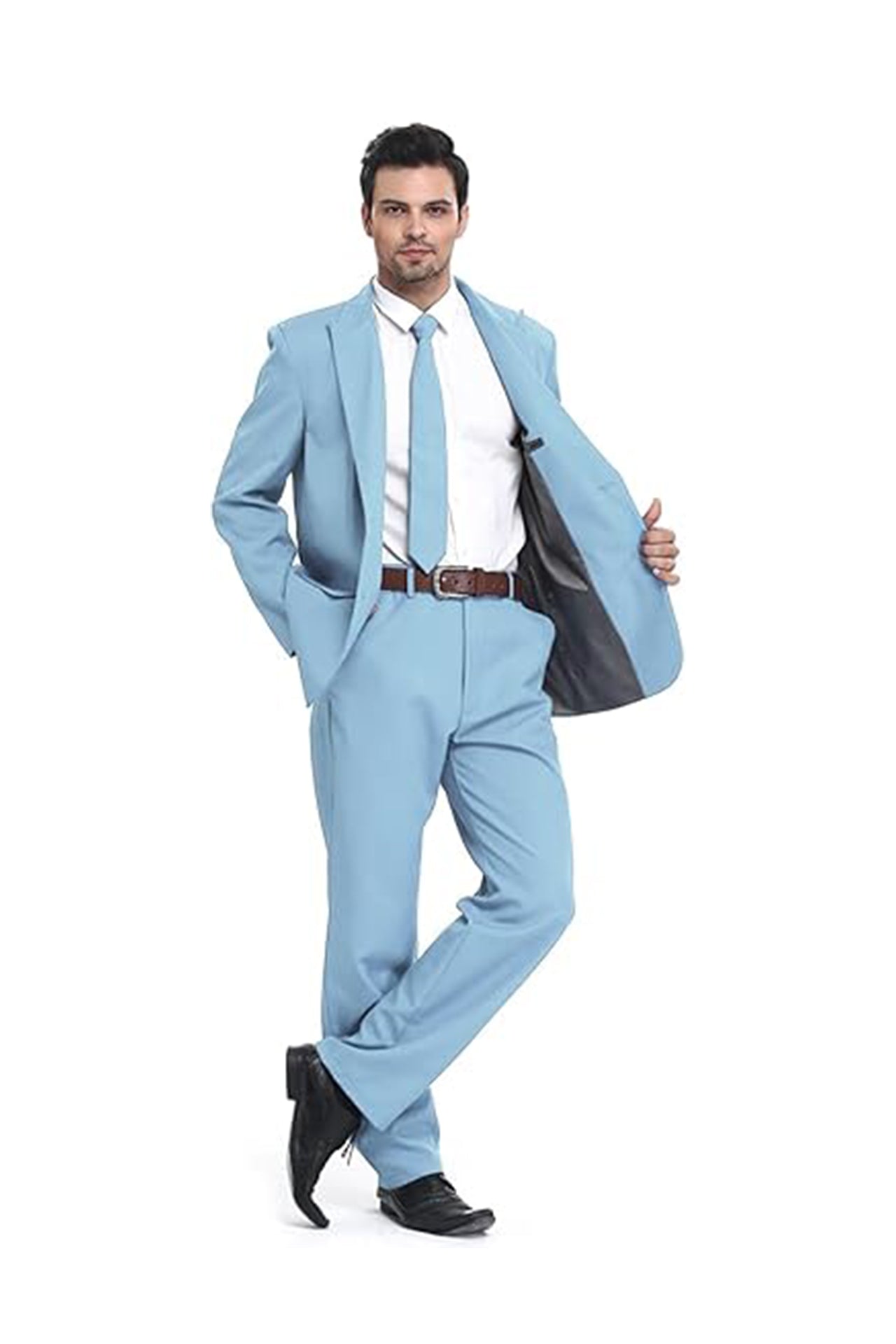 Men's Party Suit Solid Color | Light Blue